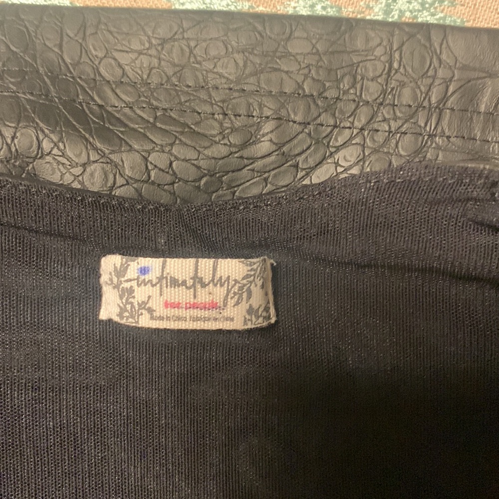 Free People Strapless Vegan Crocodile Mini Dress NWOT never worn Size s - Picture 7 of 8